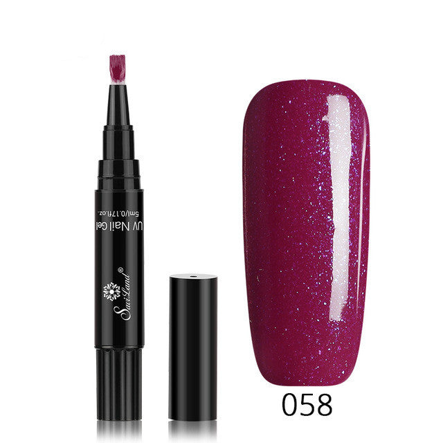 3 In 1 Gel Nail Varnish Pen Glitter One Step Nail Art Gel Polish Hybrid 3 In 1 Gel Nail Varnish Pen Glitter One Step Nail Art Gel Polish Hybrid